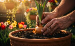 Ogrodnicy coraz częściej sadzą cebulki do góry nogami – ogrodnik ujawnia dlaczego